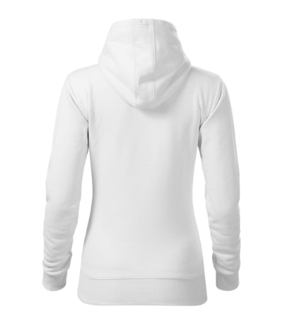MALFINI CAPE FREE Women's sweatshirt in white - promotional clothing printed with your company logo