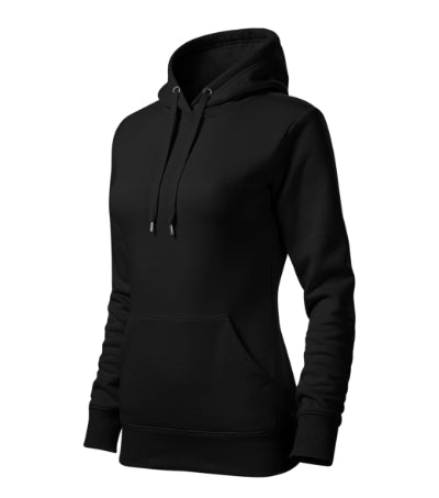 MALFINI CAPE FREE Women's sweatshirt in black - promotional clothing printed with your company logo