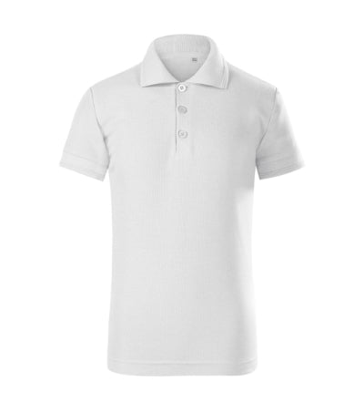 MALFINI PIQUE POLO FREE Kids' polo shirt in white - promotional clothing printed with your company logo