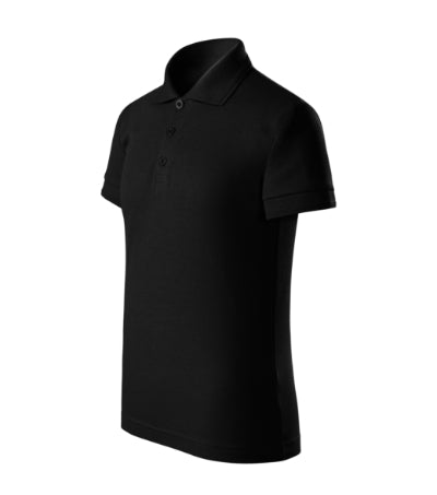 MALFINI PIQUE POLO FREE Kids' polo shirt in black - promotional clothing printed with your company logo