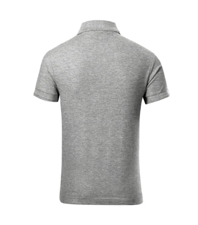 MALFINI PIQUE POLO FREE Kids' polo shirt in dark gray melange - promotional clothing printed with your company logo