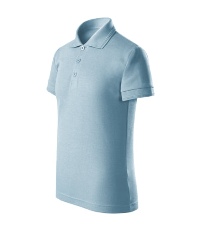 MALFINI PIQUE POLO FREE Kids' polo shirt in sky blue - promotional clothing printed with your company logo