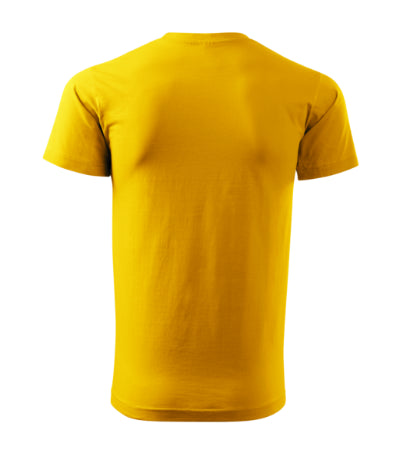 MALFINI BASIC FREE Men's T-shirt in yellow - promotional clothing printed with your company logo