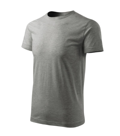 MALFINI BASIC FREE Men's T-shirt in dark gray melange - promotional clothing printed with your company logo