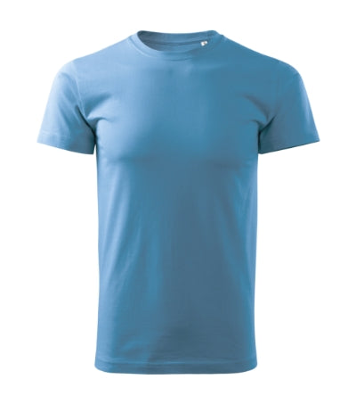 MALFINI BASIC FREE Men's T-shirt in azure blue - promotional clothing printed with your company logo