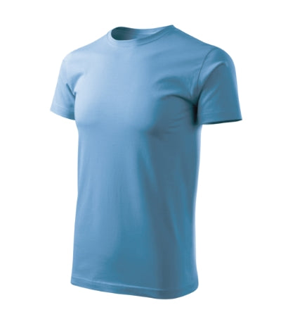 MALFINI BASIC FREE Men's T-shirt in azure blue - promotional clothing printed with your company logo