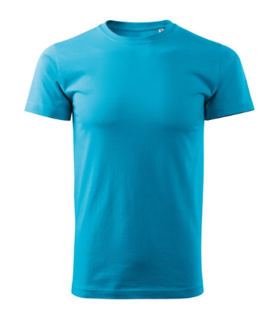 MALFINI BASIC FREE Men's T-shirt in blue atoll - promotional clothing printed with your company logo