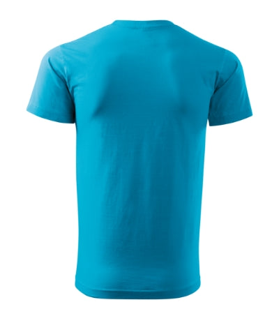 MALFINI BASIC FREE Men's T-shirt in blue atoll - promotional clothing printed with your company logo