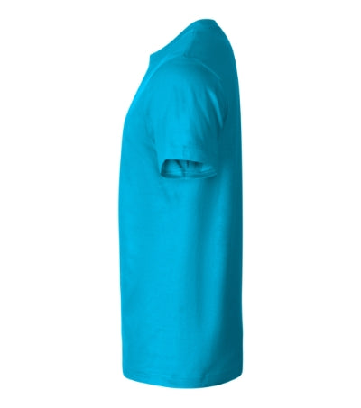 MALFINI BASIC FREE Men's T-shirt in blue atoll - promotional clothing printed with your company logo