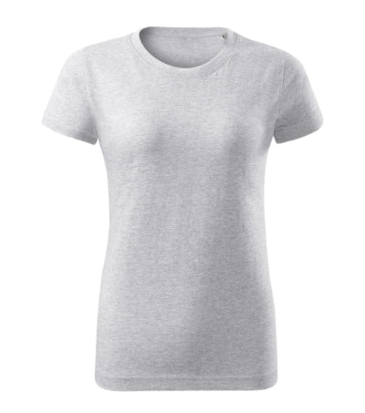 MALFINI BASIC FREE Women's T-shirt in ash melange - promotional clothing printed with your company logo