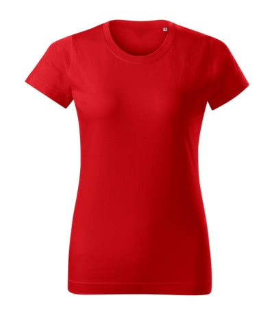 MALFINI BASIC FREE Women's T-shirt in red - promotional clothing printed with your company logo
