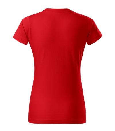 MALFINI BASIC FREE Women's T-shirt in red - promotional clothing printed with your company logo