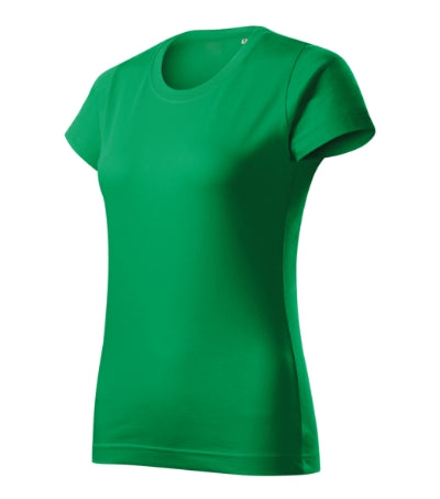 MALFINI BASIC FREE Women's T-shirt in kelly green - promotional clothing printed with your company logo