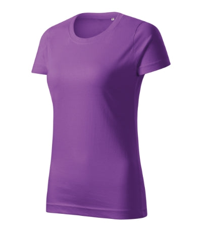 MALFINI BASIC FREE Women's T-shirt in purple - promotional clothing printed with your company logo