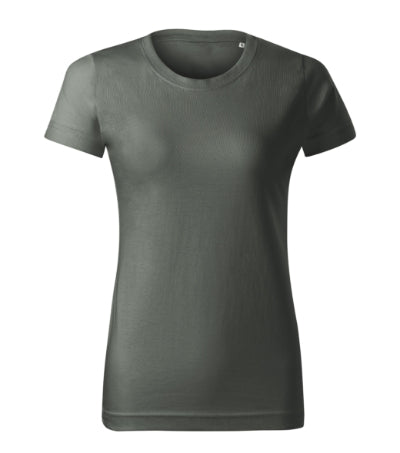 MALFINI BASIC FREE Women's T-shirt in castor gray - promotional clothing printed with your company logo