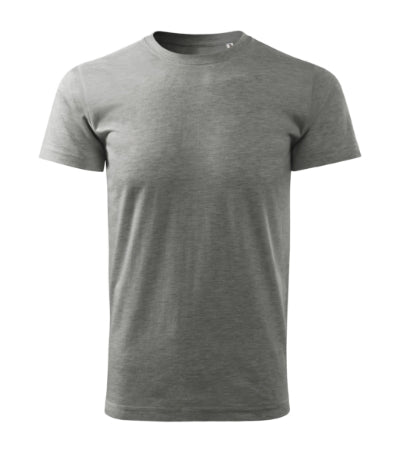 MALFINI HEAVY NEW FREE Unisex T-shirt in dark gray melange - promotional clothing printed with your company logo