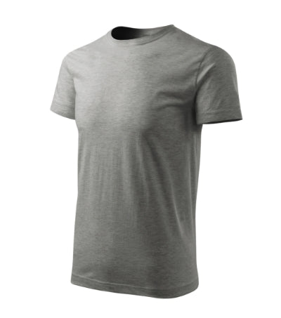 MALFINI HEAVY NEW FREE Unisex T-shirt in dark gray melange - promotional clothing printed with your company logo
