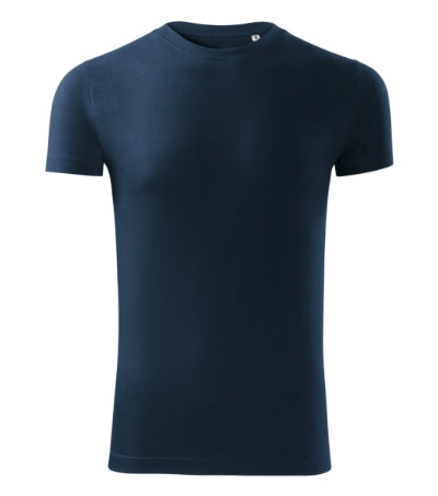 MALFINI VIPER FREE Men's T-shirt in navy blue - promotional clothing printed with your company logo