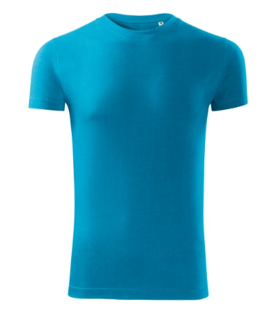MALFINI VIPER FREE Men's T-shirt in blue atoll - promotional clothing printed with your company logo