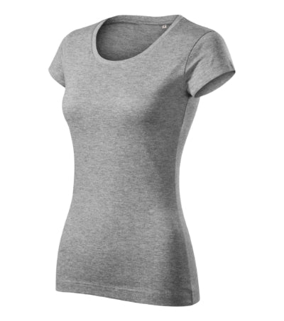 MALFINI VIPER FREE Women's T-shirt in dark gray melange - promotional clothing printed with your company logo