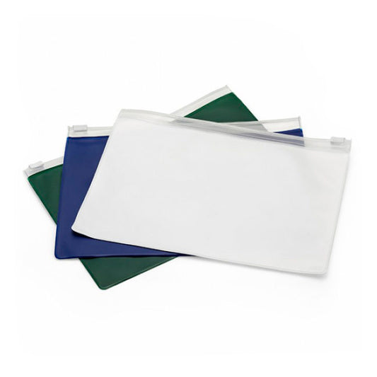 A5 PVC Slide Zippered Pouch | Branded wellness gifts