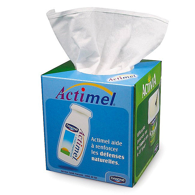 Box of 100 2-Ply White Tissues in Printed Box | Branded wellness gifts