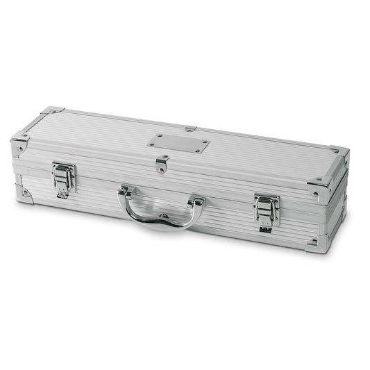 ASADOR - 3 BBQ tools in aluminium case