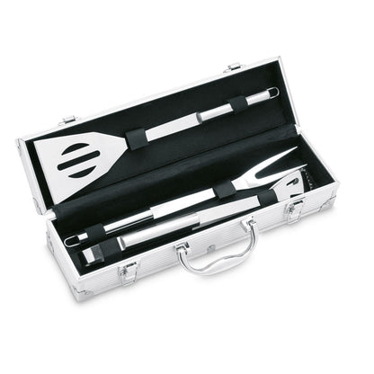 ASADOR - 3 outils BBQ en coffret aluminium