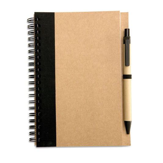 SONORA PLUS – Recycling-Notizbuch B6 mit Stift