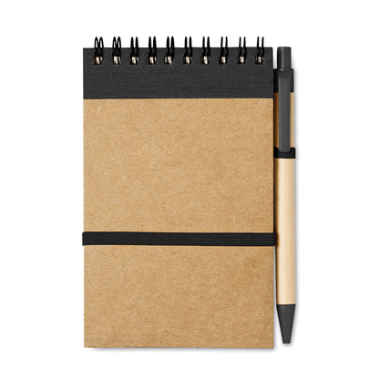 SONORA - Bloc-notes A6 recyclé avec stylo