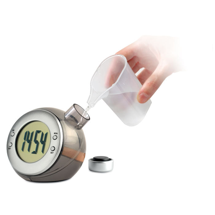 DROPPY - Horloge de bureau LCD alimentée à l'eau