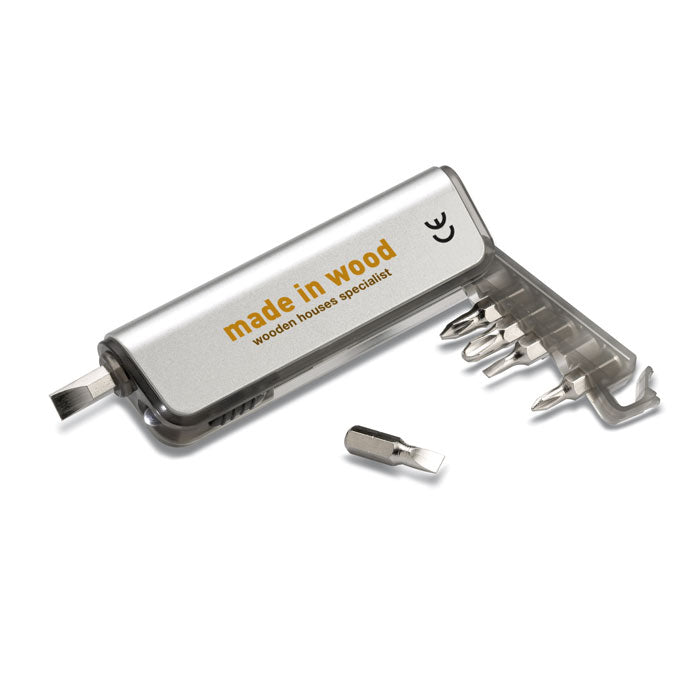 ALUTOOL - Porta multiutensile e torcia LED