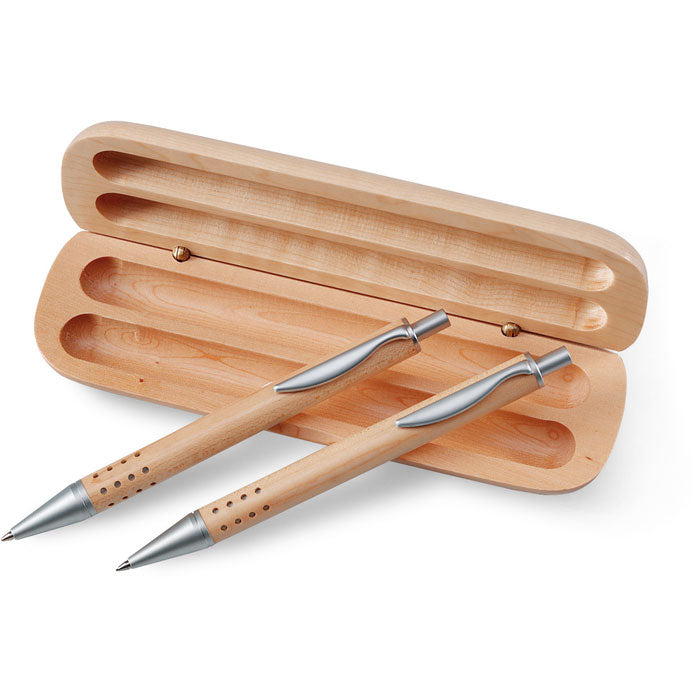 DEMOIN – Stift-Geschenkset in Holzbox