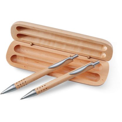 DEMOIN – Stift-Geschenkset in Holzbox