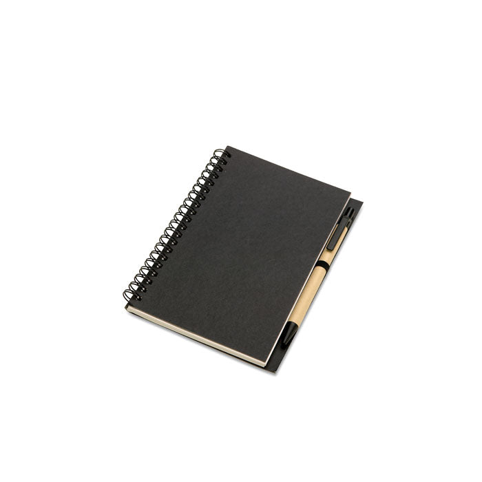 BLOQUERO - Quaderno riciclato B6 con penna
