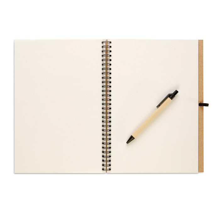 BLOQUERO PLUS - Quaderno riciclato con penna