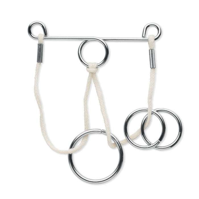 VERBINDUNG – Set mit 2 Denksportaufgaben aus Metall