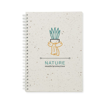 SEED RING - Carnet de couverture en papier graine A5