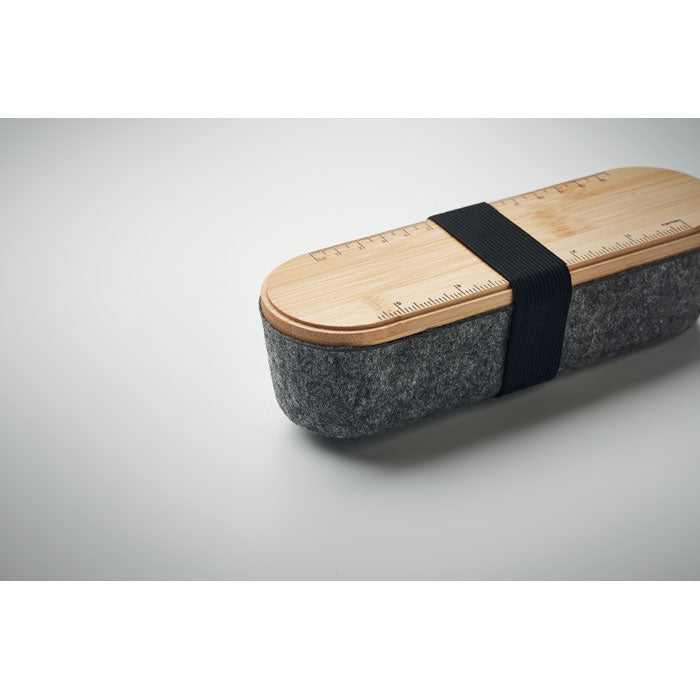 MILE - Astuccio in feltro RPET con coperchio