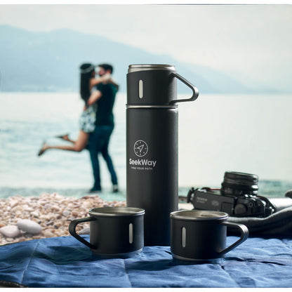 SHARM - Double wall bottle and cup set