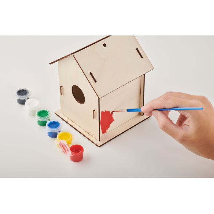PAINTHOUSE - Kit casetta per uccelli in legno fai da te