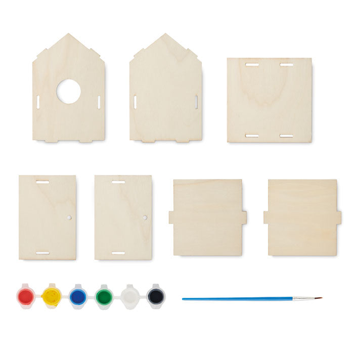 PAINTHOUSE - Kit casetta per uccelli in legno fai da te