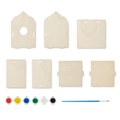 PAINTHOUSE - Kit casetta per uccelli in legno fai da te