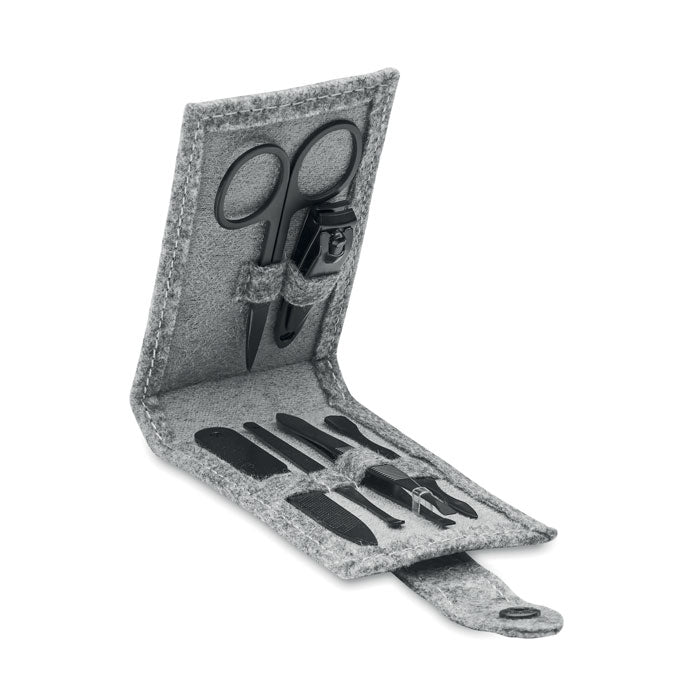 NAILKIT FELT - Set manicure da 6 pezzi in feltro RPET