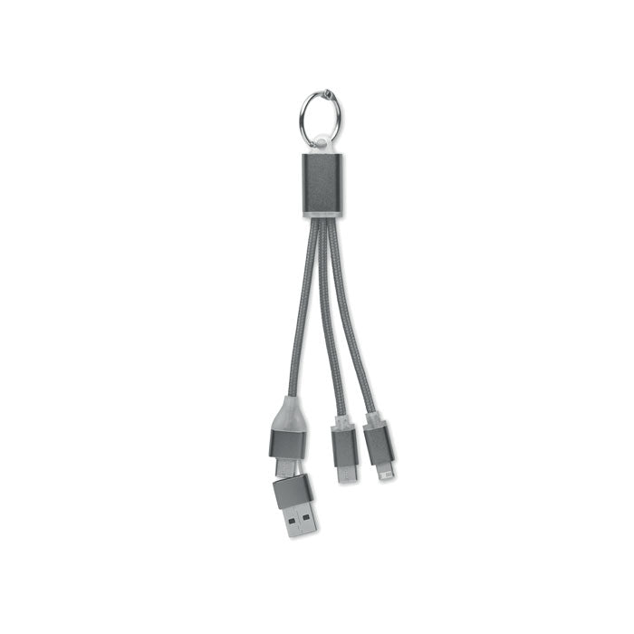 AZUL - Cable de carga 4 en 1 tipo C