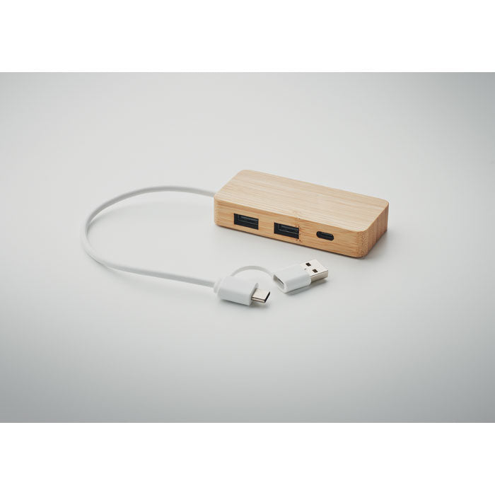 HUBBAM - Hub USB 3 ports Bambou
