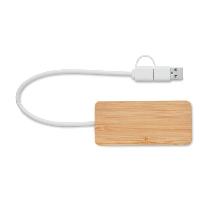 HUBBAM - Hub USB 3 ports Bambou