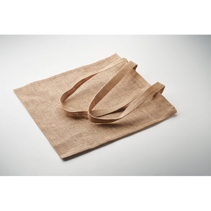 ZOLANG – Jute-Einkaufstasche mit langem Henkel