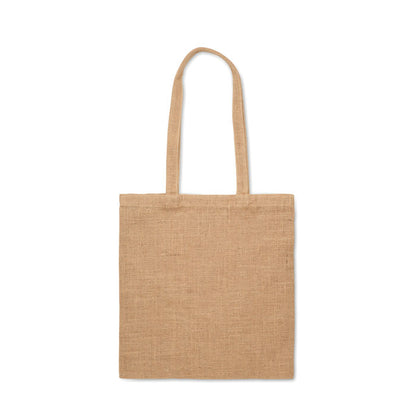ZOLANG – Jute-Einkaufstasche mit langem Henkel