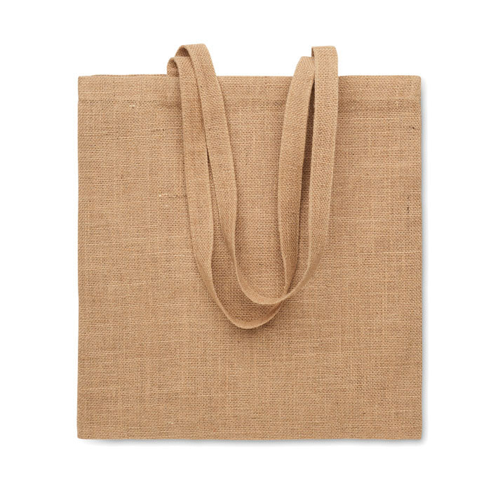 ZOLANG – Jute-Einkaufstasche mit langem Henkel